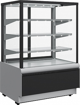 Витрина кондитерская Carboma KC70 VV 1,3-1 Standard Люкс Техно 9006-9005